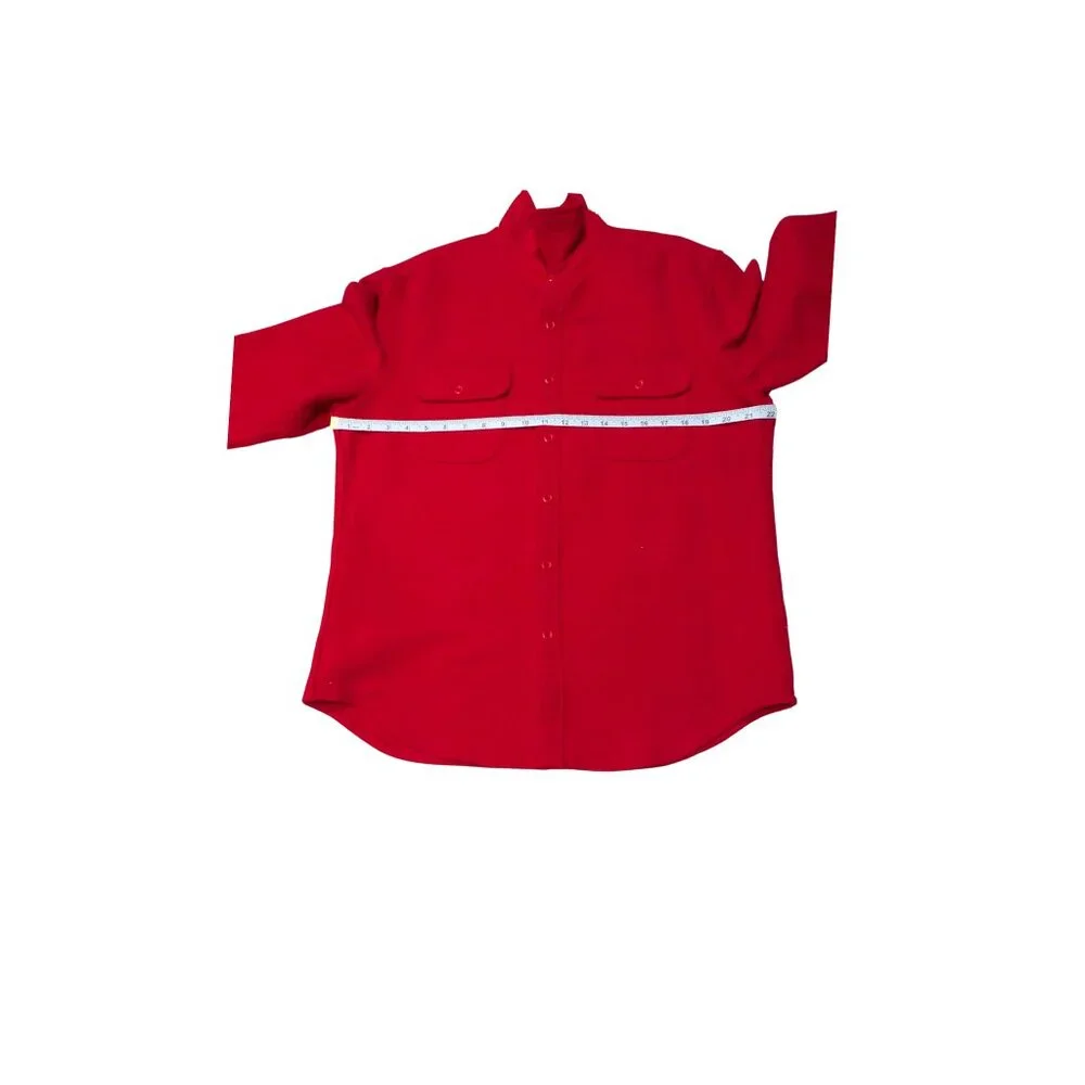 J.Crew Heavyweight Chamois Workshirt Shacket Red Men’s Medium